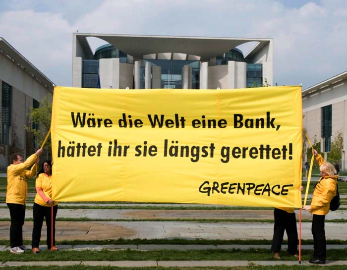 Wäre die Welt eine Bank, wäre sie schon längst gerettet worden