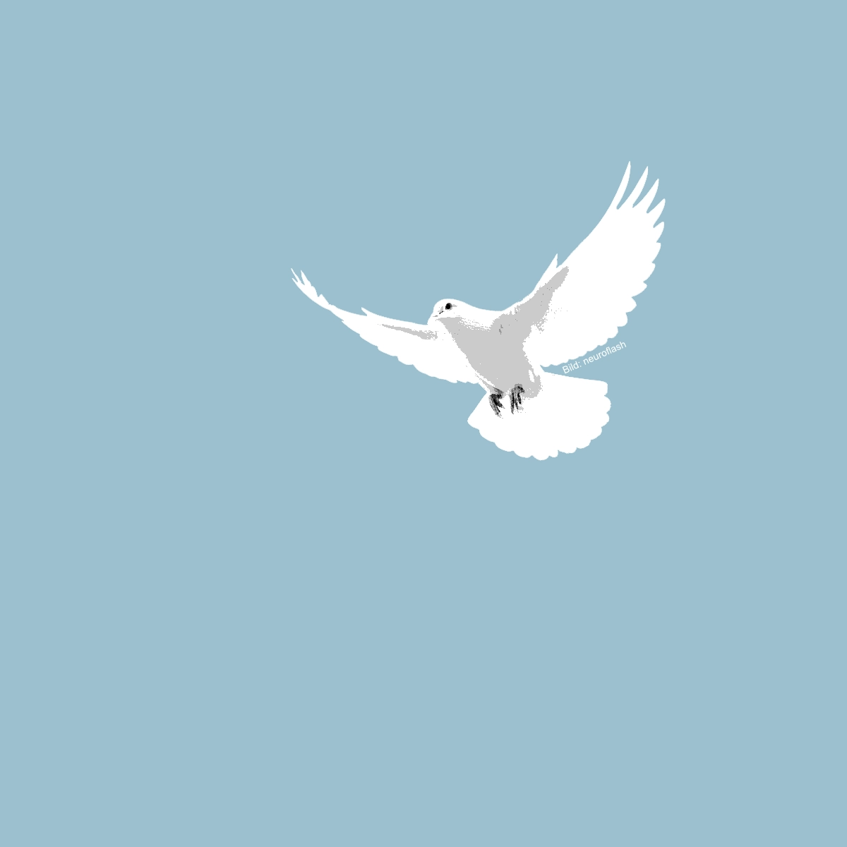 Friedenstaube verkündet den Frieden