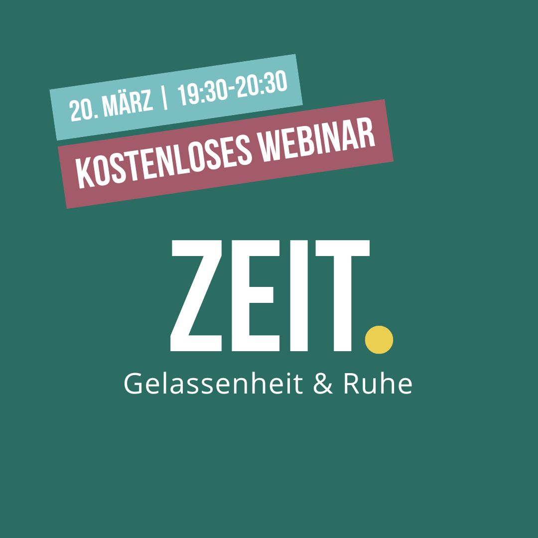 Kostenloses Webinar für Zeitwohlstand