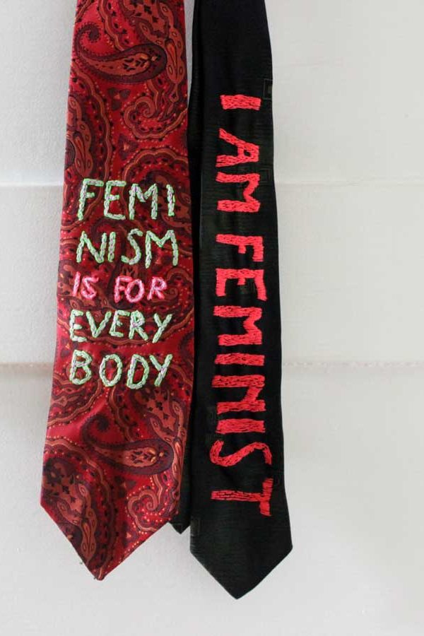 Protest-Kratten und feministische Kunst