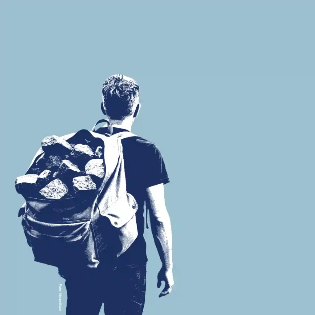 Wir schleppen einen riesigen Rucksack voller Probleme und Aufgaben mit uns herum.