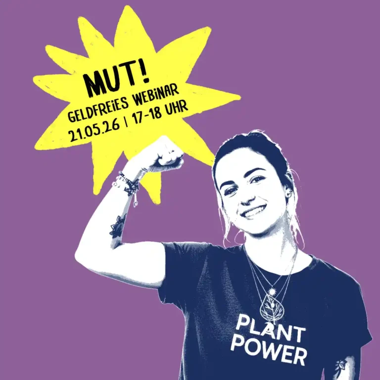 Kostenfreies Webinar für eine bessere Welt zum Thema "Mut"